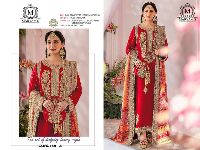 Maryams 169 Embroidered Georgette Salwar Kameez Wholesale Clothing Suppliers In India
